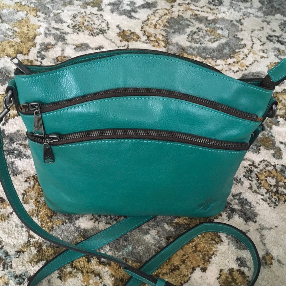 Patricia Nash!!!! Leather Lorraine Triple Zip Crossbody